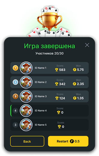 очки в пасьянсе